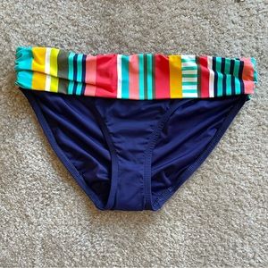 NWOT Anne Cole Printed Foldover Bottom Size: M